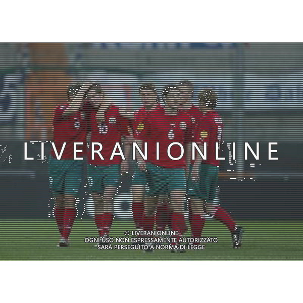 BOCHUM 27/05/2004 CAMPIONATO EUROPEO UNDER 21 NELLA FOTO ESULTANZA BIELORUSSIA AGENZIA ALDO LIVERANI 
