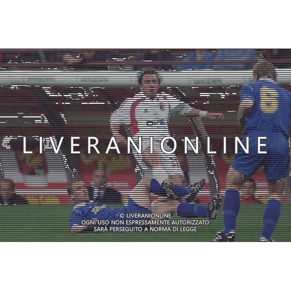MILANO, 27-09-01 DFP/MARCO LUSSOSO MILAN-BATE BORISOV (COPPA UEFA) NELLA FOTO: CHRISTIAN BROCCHI AG ALDO LIVERANI S A S