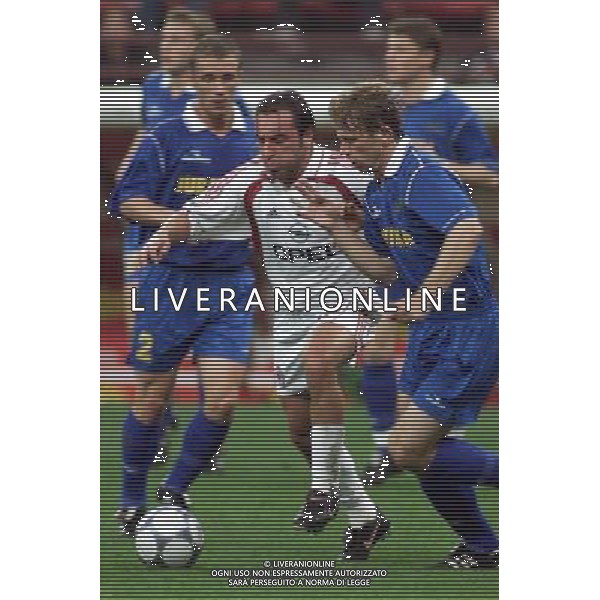 MILANO, 27-09-01 DFP/MARCO LUSSOSO MILAN-BATE BORISOV (COPPA UEFA) NELLA FOTO: CHRISTIAN BROCCHI AG ALDO LIVERANI S A S