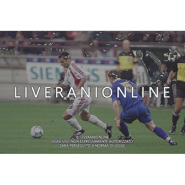 MILANO, 27-09-01 DFP/MARCO LUSSOSO MILAN-BATE BORISOV (COPPA UEFA) NELLA FOTO: JAVI MORENO AG ALDO LIVERANI S A S