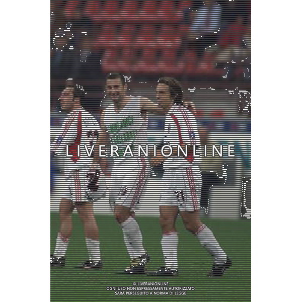 MILANO, 27-09-01 DFP/MARCO LUSSOSO MILAN-BATE BORISOV (COPPA UEFA) NELLA FOTO: JAVI MORENO AG ALDO LIVERANI S A S