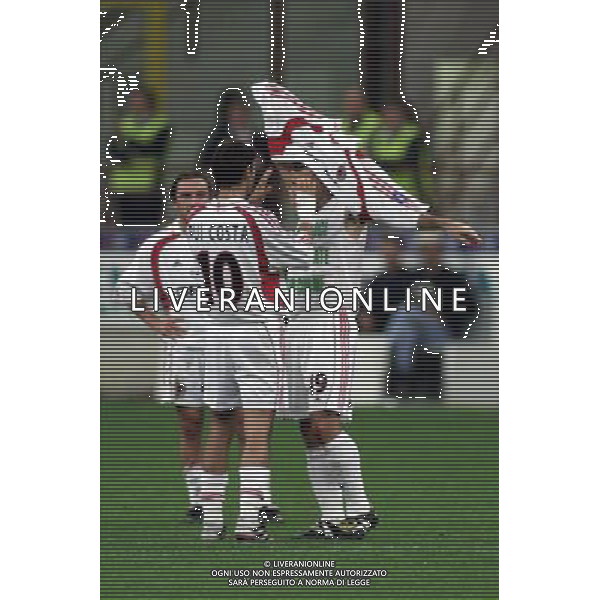 MILANO, 27-09-01 DFP/MARCO LUSSOSO MILAN-BATE BORISOV (COPPA UEFA) NELLA FOTO: JAVI MORENO AG ALDO LIVERANI S A S