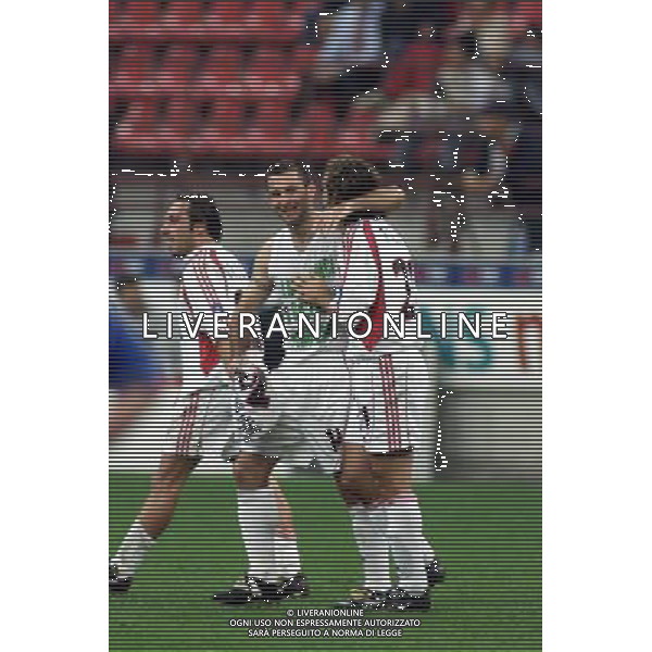 MILANO, 27-09-01 DFP/MARCO LUSSOSO MILAN-BATE BORISOV (COPPA UEFA) NELLA FOTO: JAVI MORENO AG ALDO LIVERANI S A S