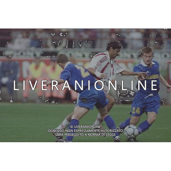 MILANO, 27-09-01 DFP/MARCO LUSSOSO MILAN-BATE BORISOV (COPPA UEFA) NELLA FOTO: MANUEL RUI COSTA AG ALDO LIVERANI S A S