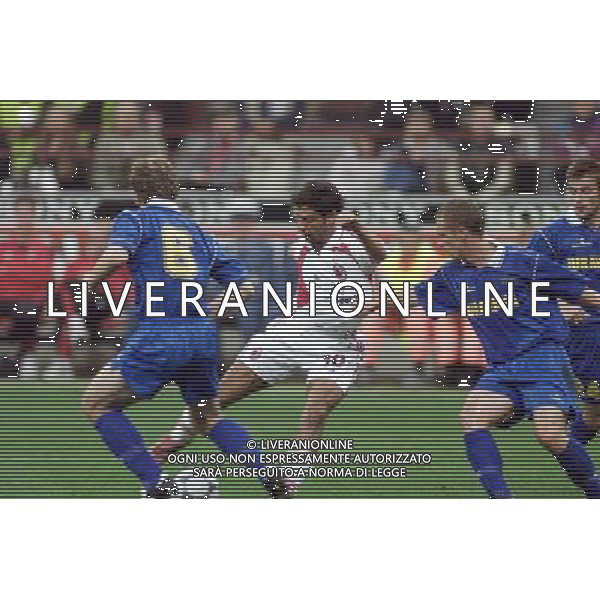 MILANO, 27-09-01 DFP/MARCO LUSSOSO MILAN-BATE BORISOV (COPPA UEFA) NELLA FOTO: MANUEL RUI COSTA AG ALDO LIVERANI S A S