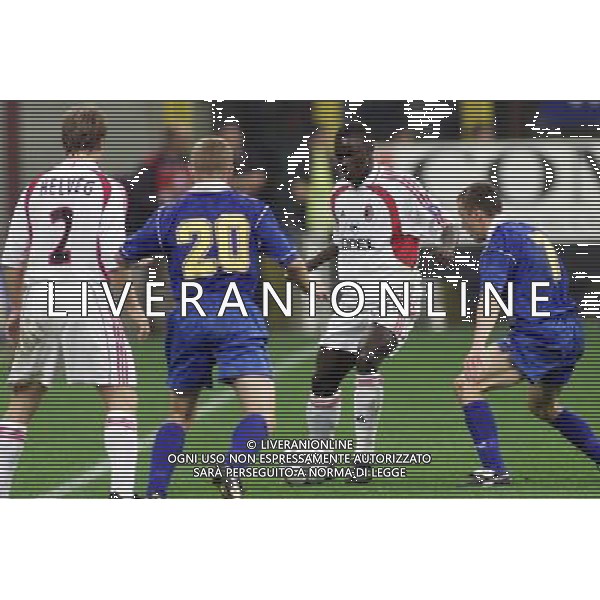 MILANO, 27-09-01 DFP/MARCO LUSSOSO MILAN-BATE BORISOV (COPPA UEFA) NELLA FOTO: SARR AG ALDO LIVERANI S A S