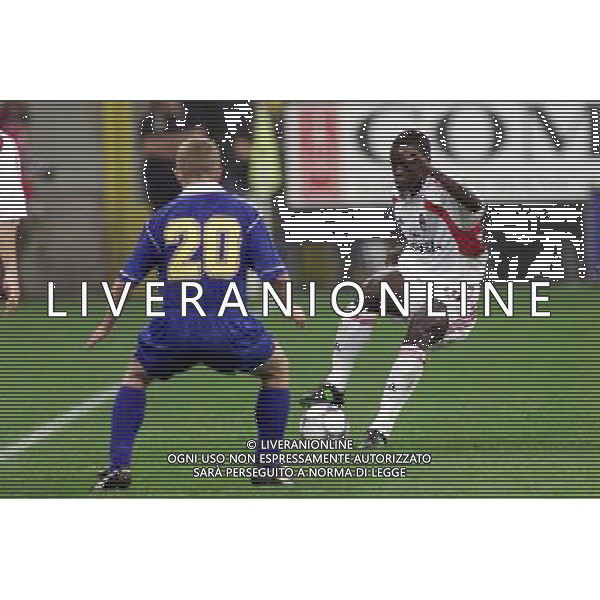 MILANO, 27-09-01 DFP/MARCO LUSSOSO MILAN-BATE BORISOV (COPPA UEFA) NELLA FOTO: SARR AG ALDO LIVERANI S A S