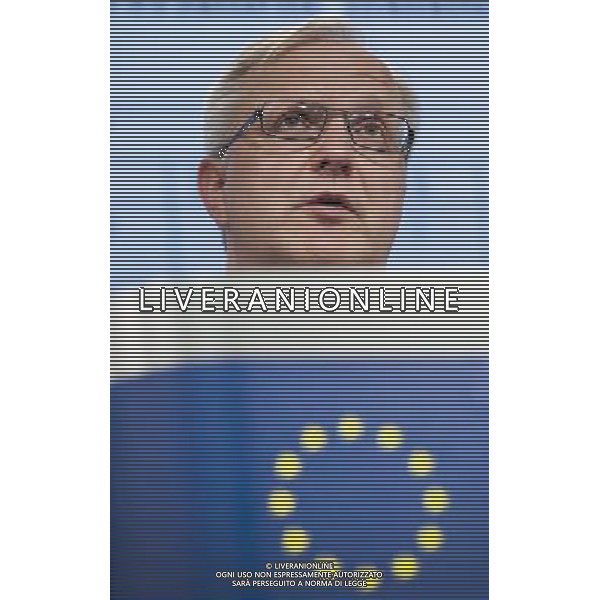 European Economic and Monetary Affairs Commissioner Olli Rehn addresses a news conference at the European Commission headquarters in Brussels, Belgium on 2012-01-11 Belgium and Poland have taken effective measures to reduce their budget deficits for 2012, the European Commission said on Wednesday, following its earlier warning that the two countries were not on track to meet their targets. by Wiktor Dabkowski AG ALDO LIVERANI S A S ONLY ITALY