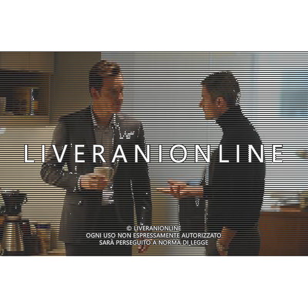 James Badge Dale as \'David\' and Michael Fassbender as ñBrandonî on the set of SHAME. Photo By: Abbot Genser © LFI/Photoshot - ag. aldo liverani sas italy only