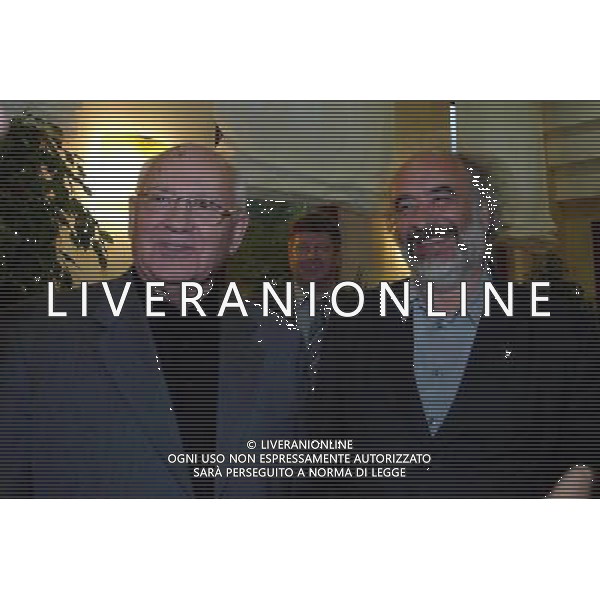 COVERCIANO 28/5/2004 ALLENAMENTO DELLA NAZIONALE NELLA FOTO GORBACIOVE E MAZZINI FOTO NUCCI/AG ALDO LIVERANI