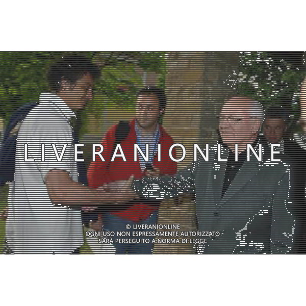 COVERCIANO 28/5/2004 ALLENAMENTO DELLA NAZIONALE NELLA FOTO GORBACIOVE E MASSIMO ODDO FOTO NUCCI/AG ALDO LIVERANI