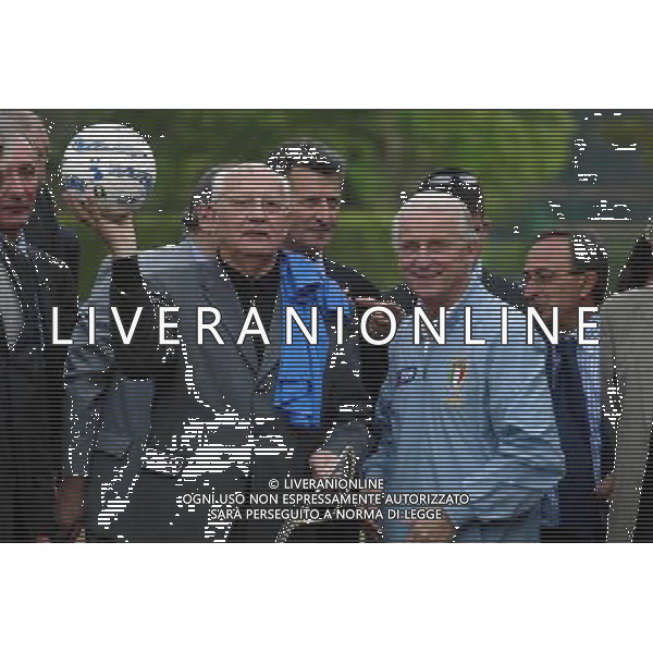 COVERCIANO 28/5/2004 ALLENAMENTO DELLA NAZIONALE NELLA FOTO GORBACIOV E TRAPATTONI FOTO NUCCI/AG ALDO LIVERANI