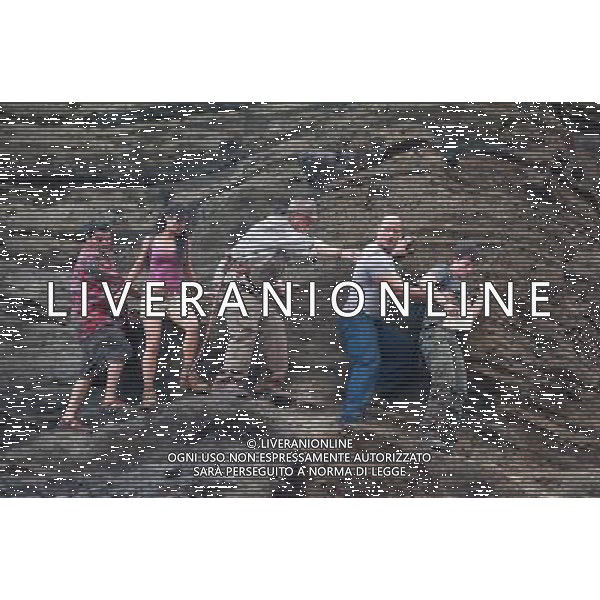 (L-r) LUIS GUZMçN as Gabato, VANESSA HUDGENS as Kailani, MICHAEL CAINE as Alexander, DWAYNE JOHNSON as Hank, and JOSH HUTCHERSON as Sean in New Line CinemaÕs family adventure ÒJOURNEY 2: THE MYSTERIOUS ISLAND,Ó a Warner Bros. Pictures release. ©PHOTOSHOT/ALDO LIVERANI SAS - ITALY ONLY -