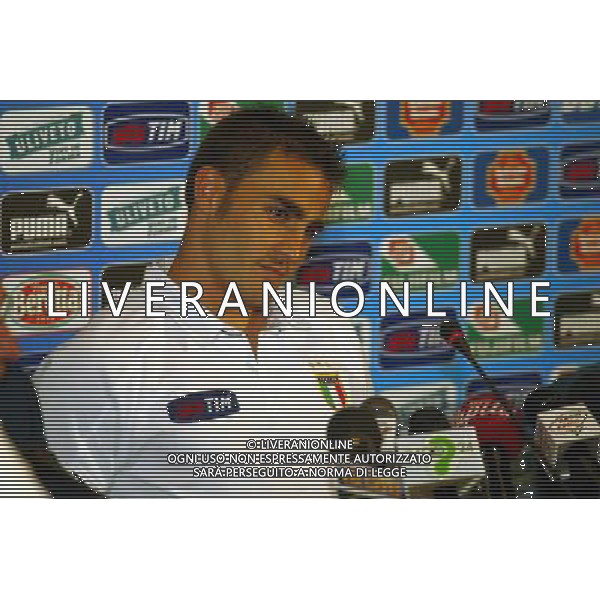 COVERCIANO 28/5/2004 ALLENAMENTO DELLA NAZIONALE ITALIANA NELLA FOTO CONFERENZA STAMPA DI FABIO CANNAVARO FOTO NUCCI/AG ALDO LIVERANI