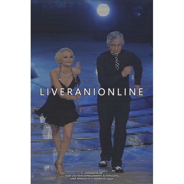 Roma - 14/01/2012 - Auditorium Rai - Trasmissione TV \' Ballando con le stelle \' - nella foto: Gianni Rivera e Yulia Musikhina å© Fabrizio Corradetti - Ag. Aldo Liverani sas