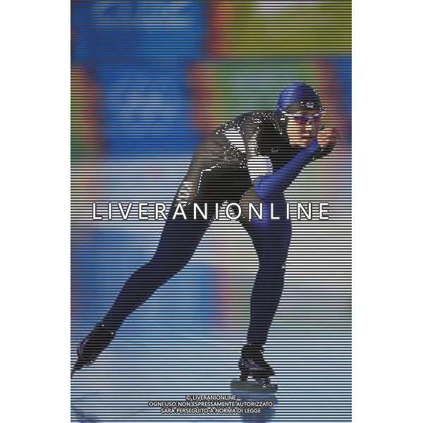 (120116) -- INNSBRUCK, Jan. 16, 2012 () -- Gold medalist South Korea\'s Jang Mi competes during the ladies\' 1500m speed skating event of Innsbruck 2012 Youth Olympic Games in Innsbruck, Austria, Jan. 16, 2012. (/Bai Xuefei) ©photoshot/Agenzia Aldo Liverani Sas - ITALY ONLY - Giochi Olimpici della Gioventu\' a Innsbruck, Austria, 16 Gennaio 2012.