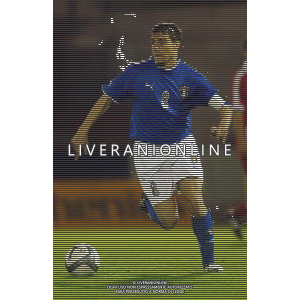 UNDER 21 CALCIO 2003 NELLA FOTO BRIGHI MATTEO FOTO ALDO LIVERANI