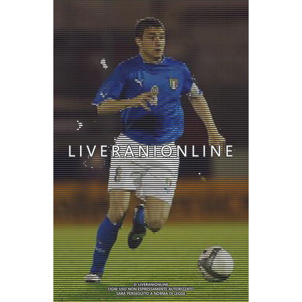 UNDER 21 CALCIO 2003 NELLA FOTO BRIGHI MATTEO FOTO ALDO LIVERANI