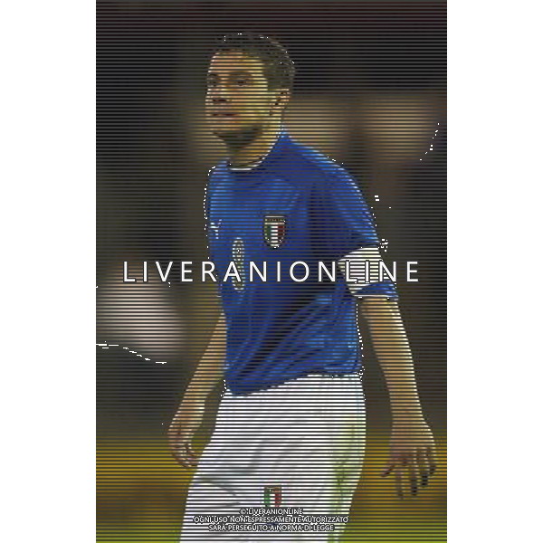 UNDER 21 CALCIO 2003 NELLA FOTO BRIGHI MATTEO FOTO ALDO LIVERANI