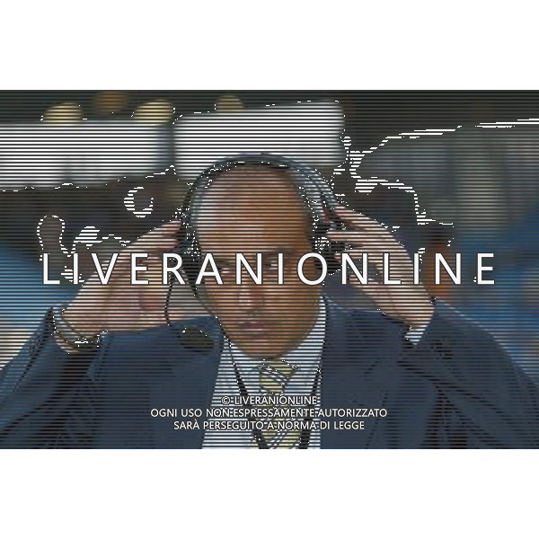 CAMPIONATO EUROPEO UNDER 21 29/05/2004 ITALIA-SERBIA NELLA FOTO PARIS CARLO TELECRONISTA AGENZIA ALDO LIVERANI