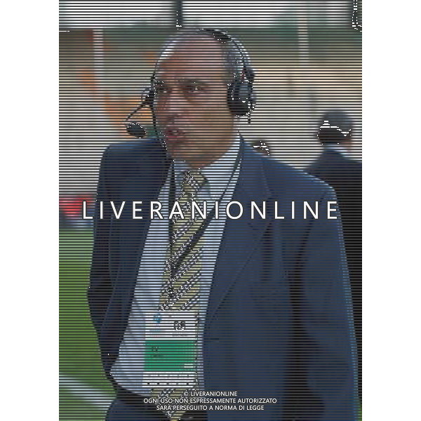 CAMPIONATO EUROPEO UNDER 21 29/05/2004 ITALIA-SERBIA NELLA FOTO PARIS CARLO TELECRONISTA AGENZIA ALDO LIVERANI