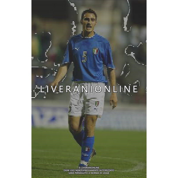 UNDER 21 CALCIO 2003 NELLA FOTO CANNAVARO PAOLO FOTO ALDO LIVERANI