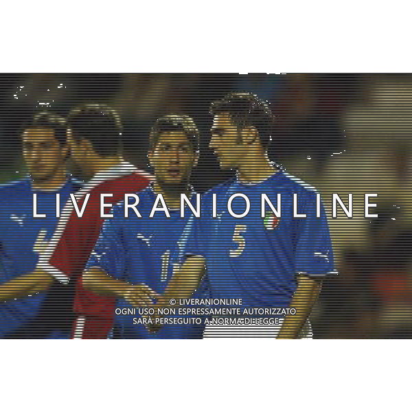 UNDER 21 CALCIO 2003 NELLA FOTO CANNAVARO PAOLO FOTO ALDO LIVERANI