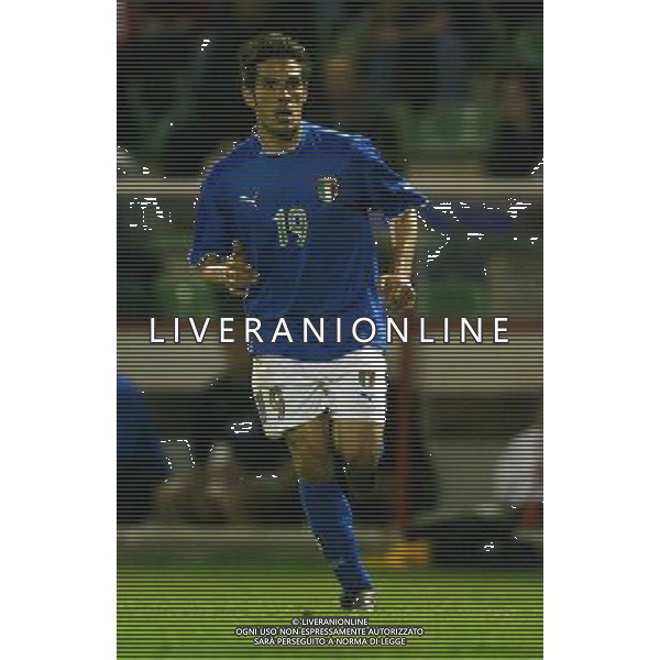 UNDER 21 CALCIO 2003 NELLA FOTO D\'AGOSTINO GAETANO FOTO ALDO LIVERANI