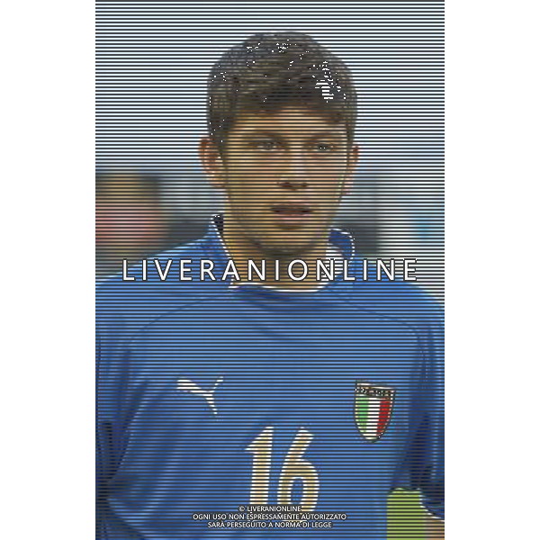 UNDER 21 CALCIO 2003 NELLA FOTO DONATI MASSIMO FOTO ALDO LIVERANI