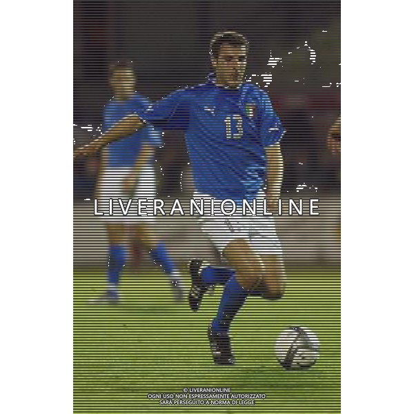 UNDER 21 CALCIO 2003 NELLA FOTO FERRI MICHELE FOTO ALDO LIVERANI