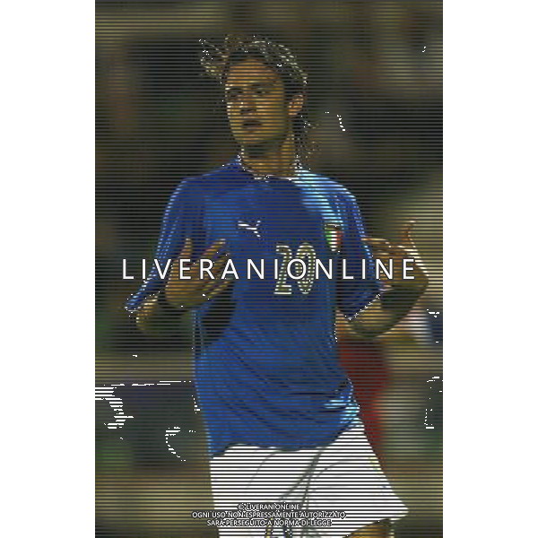 UNDER 21 CALCIO 2003 NELLA FOTO GILARDINO ALBERTO FOTO ALDO LIVERANI