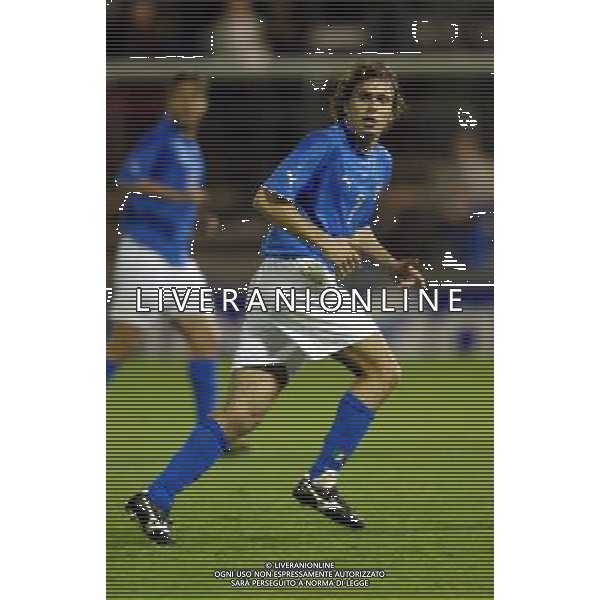 UNDER 21 CALCIO 2003 NELLA FOTO LAVECCHIA LUIGI FOTO ALDO LIVERANI