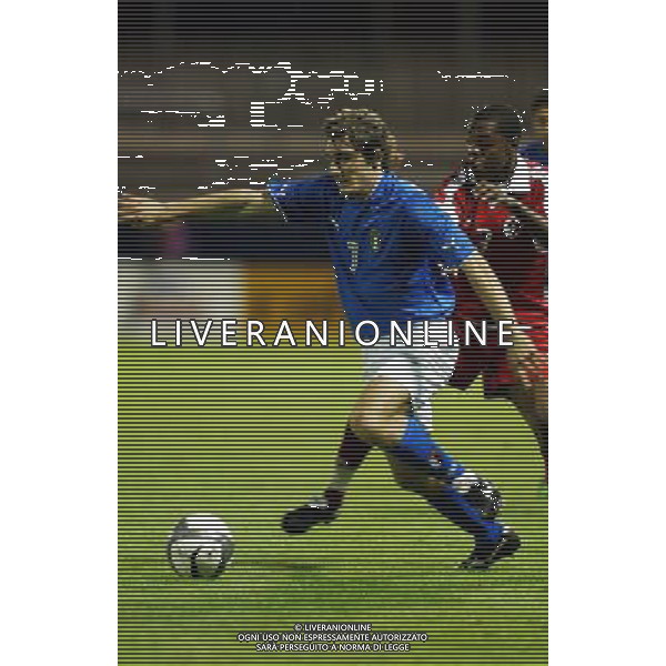 UNDER 21 CALCIO 2003 NELLA FOTO LAVECCHIA LUIGI FOTO ALDO LIVERANI