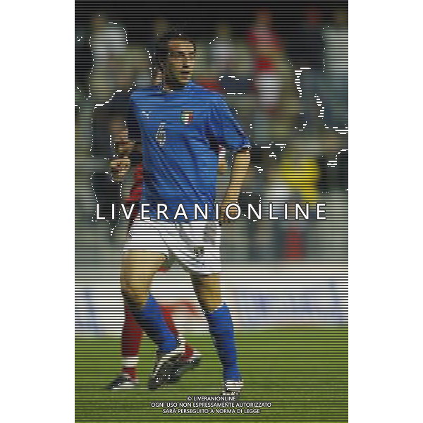 UNDER 21 CALCIO 2003 NELLA FOTO MORETTI EMILIANO FOTO ALDO LIVERANI