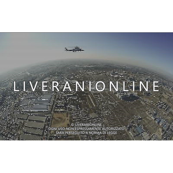 (120122) -- BEIJING, Jan. 22, 2012 () -- Aerial photo taken on Jan. 22, 2012, a day before the Chinese Lunar New Year, shows an area near the Northern 4th Ring Road in Beijing, capital of China. (/Yang Guang) (lmm) ©photoshot/Agenzia Aldo Liverani Sas - ITALY ONLY - Veduta panoramica aerea delle zone circostanti la citta\' di Pechino, capitale della Cina. 22 gennaio 2012