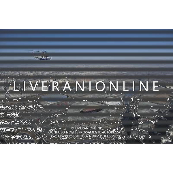 (120122) -- BEIJING, Jan. 22, 2012 () -- Aerial photo taken on Jan. 22, 2012, a day before the Chinese Lunar New Year, shows the National Stadium, the National Aquatics Center and surrounding areas in Beijing, capital of China. (/Yang Guang) (lmm) ©photoshot/Agenzia Aldo Liverani Sas - ITALY ONLY - Veduta panoramica aerea delle zone circostanti la citta\' di Pechino, capitale della Cina. 22 gennaio 2012