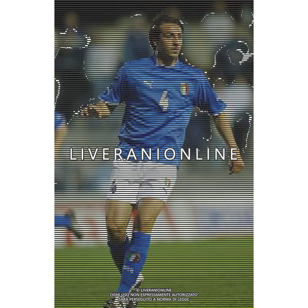 UNDER 21 CALCIO 2003 NELLA FOTO MORETTI EMILIANO FOTO ALDO LIVERANI