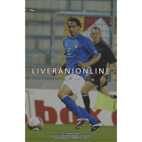 UNDER 21 CALCIO 2003 NELLA FOTO MORETTI EMILIANO FOTO ALDO LIVERANI