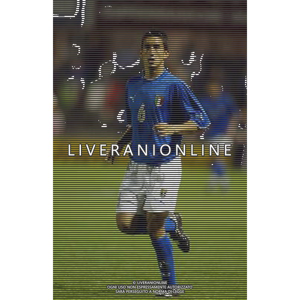 UNDER 21 CALCIO 2003 NELLA FOTO PINZI GIAMPIERO FOTO ALDO LIVERANI