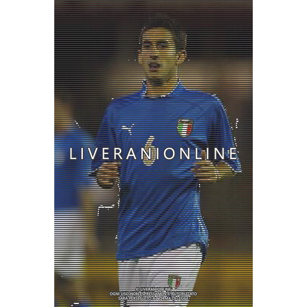 UNDER 21 CALCIO 2003 NELLA FOTO PINZI GIAMPIERO FOTO ALDO LIVERANI