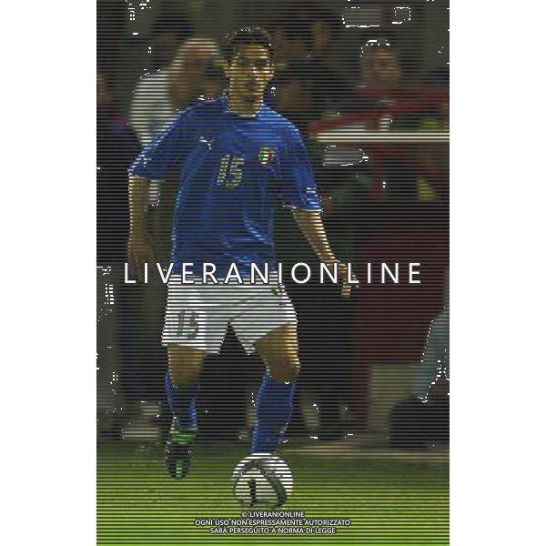 UNDER 21 CALCIO 2003 NELLA FOTO PISANO MARCO FOTO ALDO LIVERANI