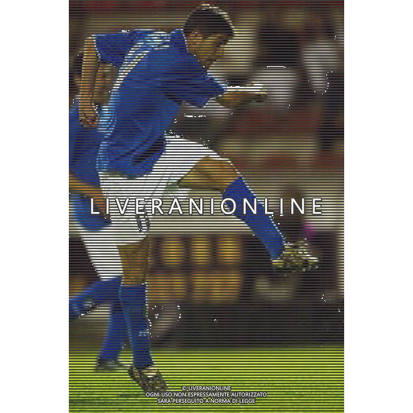 UNDER 21 CALCIO 2003 NELLA FOTO SCULLI GIUSEPPE FOTO ALDO LIVERANI