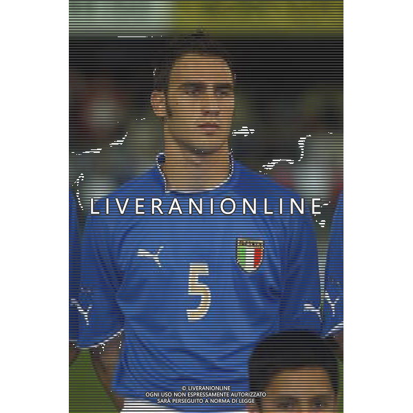 UNDER 21 CALCIO 2003 NELLA FOTO CANNAVARO PAOLO FOTO ALDO LIVERANI