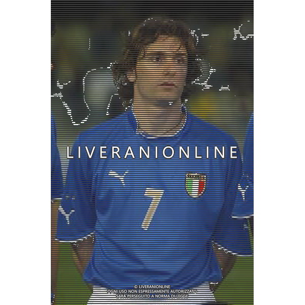 UNDER 21 CALCIO 2003 NELLA FOTO LAVECCHIA LUIGI FOTO ALDO LIVERANI