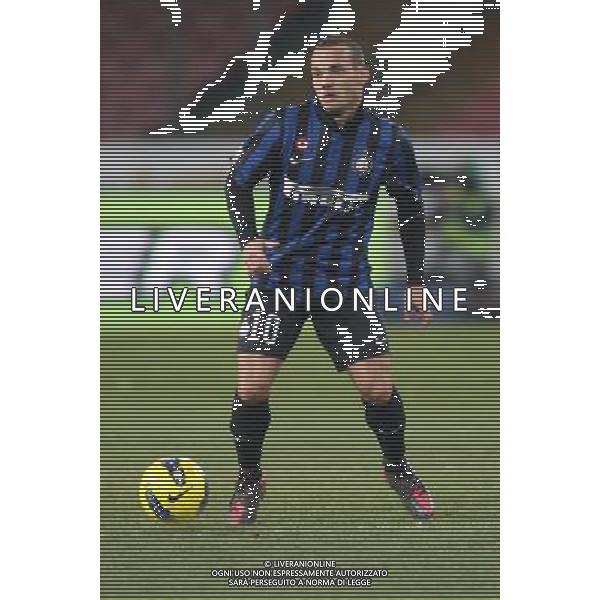 NAPOLI-INTER COPPA ITALIA TIM 25/01/2012 NELLA FOTO SNEIJDER WESLEY FOTO MOSCA PIETRO-AG ALDO LIVERANI S A S