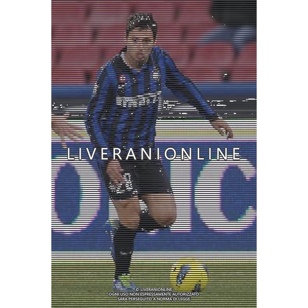 NAPOLI-INTER COPPA ITALIA TIM 25/01/2012 NELLA FOTO ZARATE MAURO FOTO MOSCA PIETRO-AG ALDO LIVERANI S A S