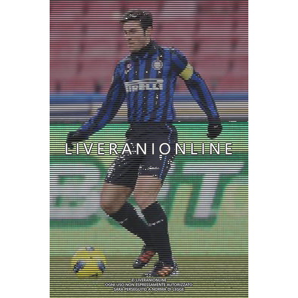 NAPOLI-INTER COPPA ITALIA TIM 25/01/2012 NELLA FOTO ZANETTI JAVIER FOTO MOSCA PIETRO-AG ALDO LIVERANI S A S