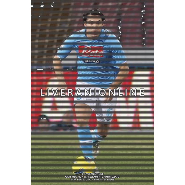 NAPOLI-INTER COPPA ITALIA TIM 25/01/2012 NELLA FOTO SALVATORE ARONICA FOTO MOSCA PIETRO-AG ALDO LIVERANI S A S
