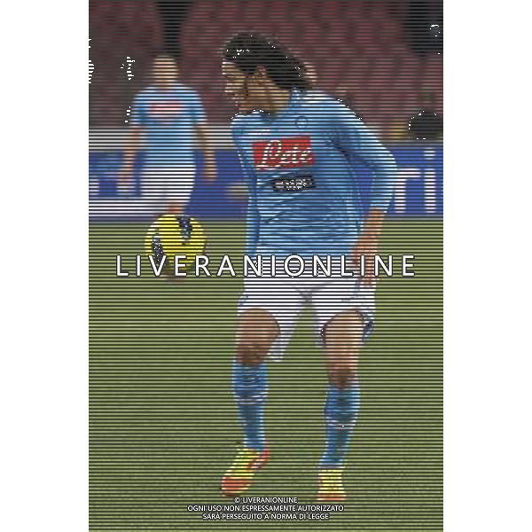 NAPOLI-INTER COPPA ITALIA TIM 25/01/2012 NELLA FOTO EDINSON CAVANI FOTO MOSCA PIETRO-AG ALDO LIVERANI S A S