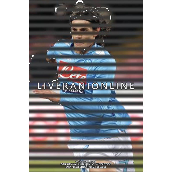 NAPOLI-INTER COPPA ITALIA TIM 25/01/2012 NELLA FOTO EDINSON CAVANI FOTO MOSCA PIETRO-AG ALDO LIVERANI S A S